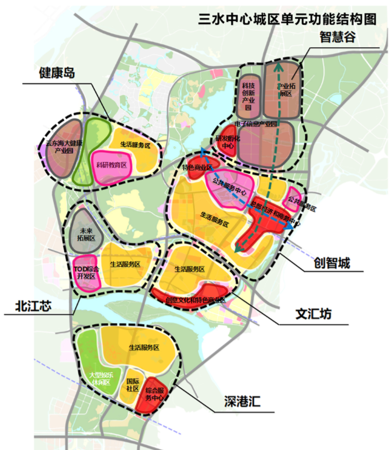 三水北江新区规划图图片