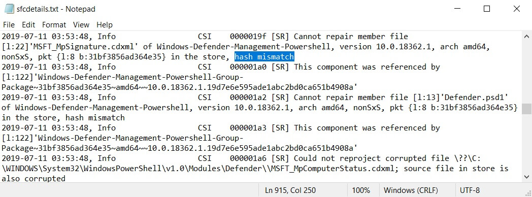 Win10更新后曝出诡异bug：sfc /scannow命令无法修复文件