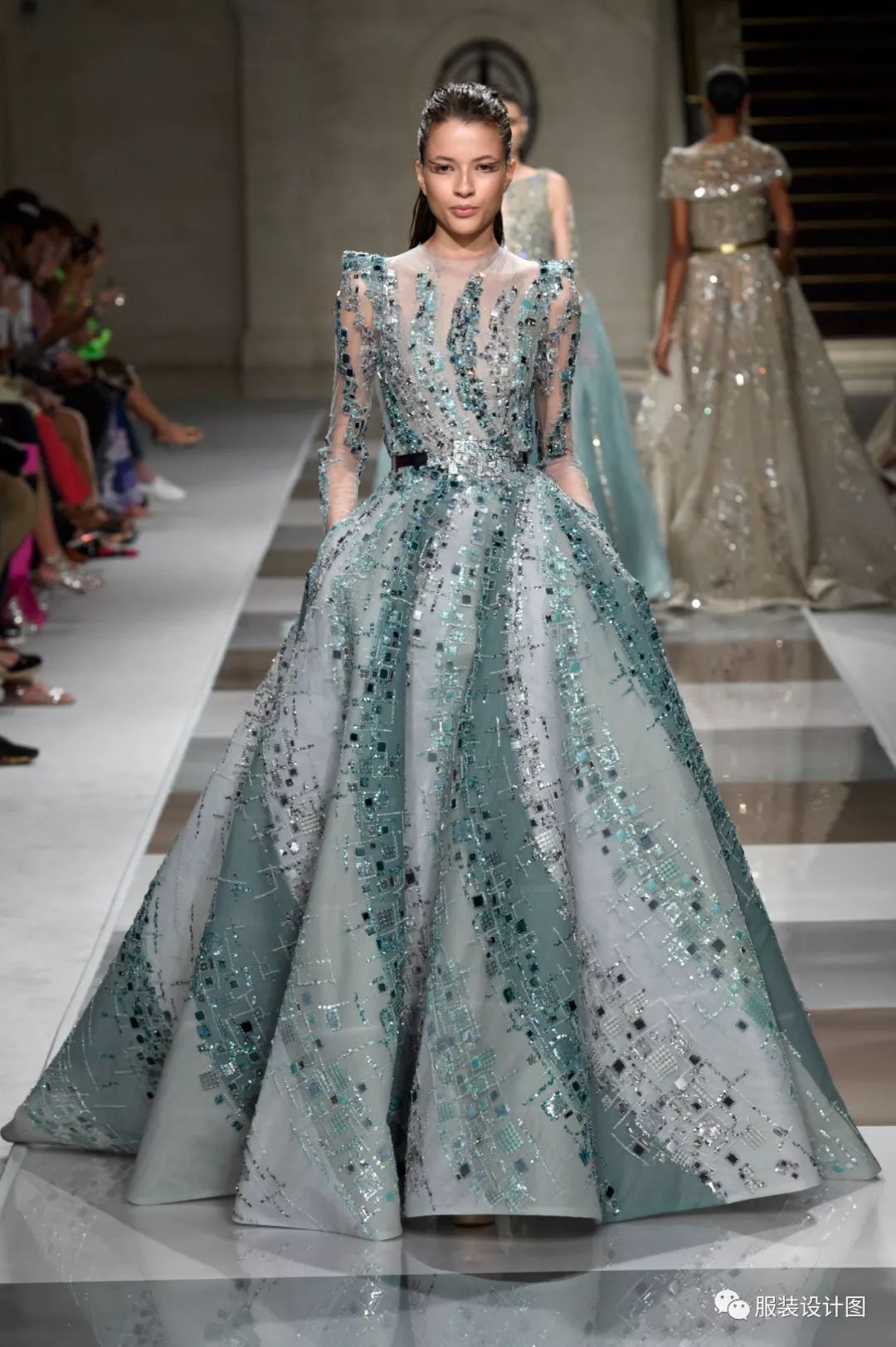 真正的仙女裙ziadnakad201920秋冬婚纱礼服高级定制发布会