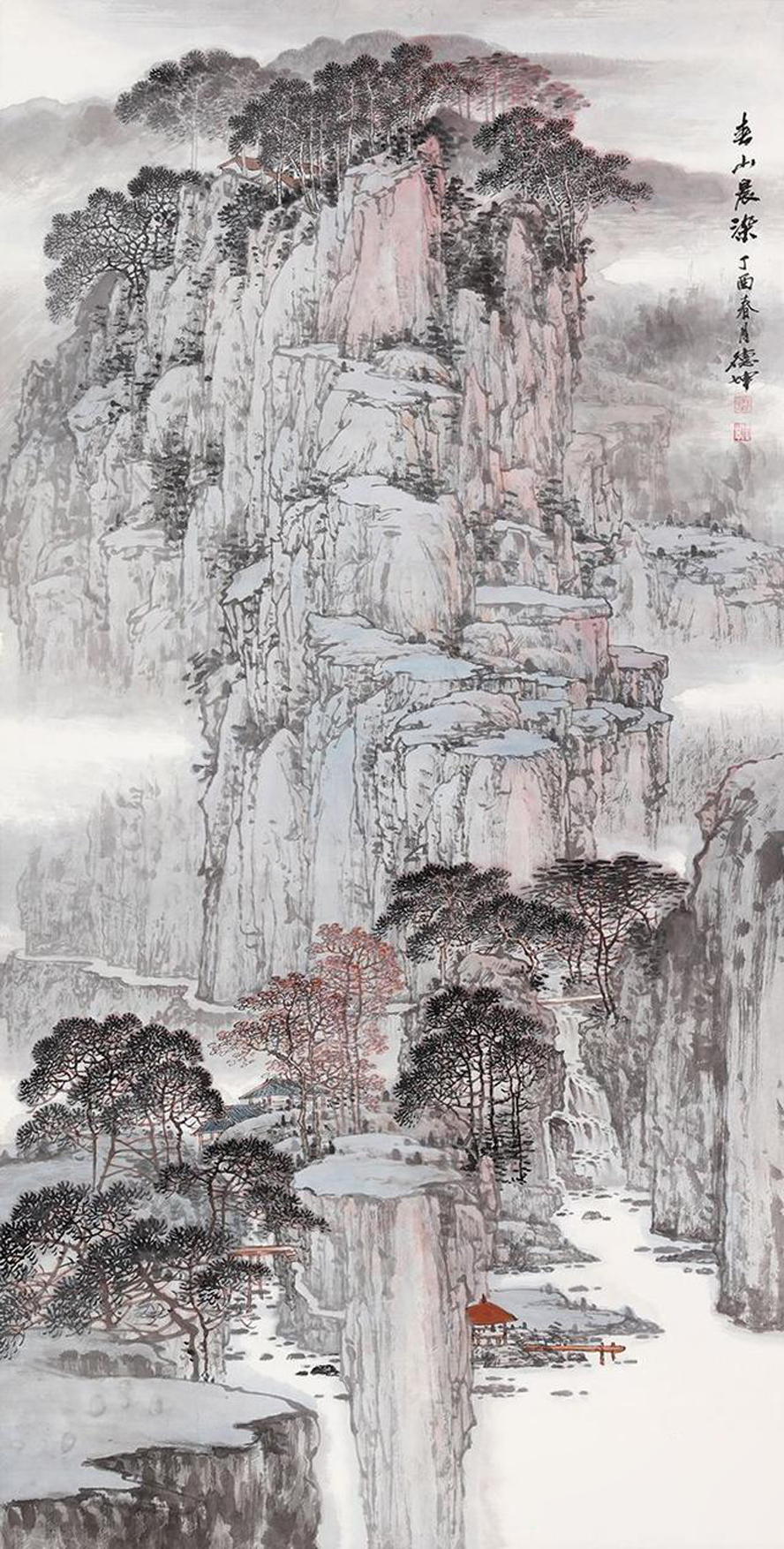 林德坤画家俯瞰山林放逐笔端