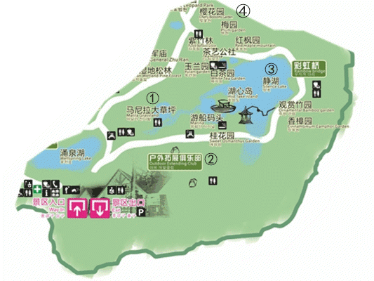 安吉中南百草园地图图片