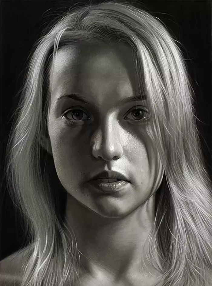10位超写实素描大师作品,堪比黑白照片