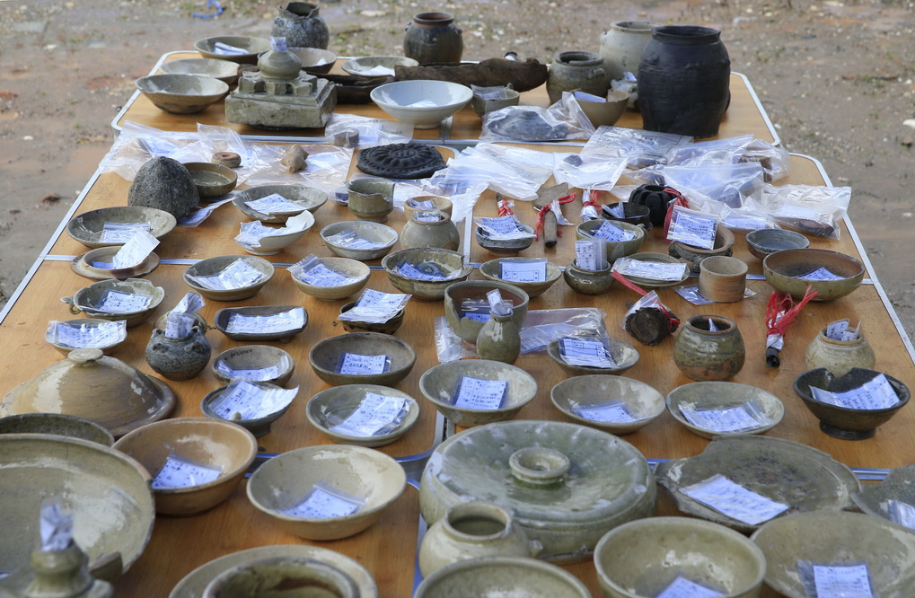 广州闹市区考古现场 出土数千件晚唐文物