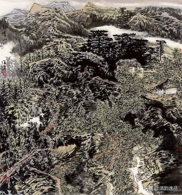 当代著名山水画家张复兴山水国画作品欣赏
