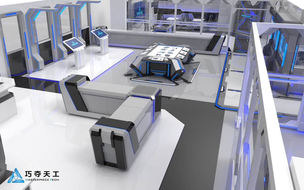 巧夺天工科技未来科幻办公室展厅装修设计风格将掀起新一轮装修设计