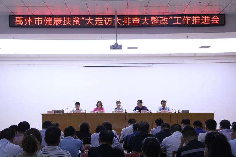 我市召开健康扶贫"大走访大排查大整改"工作推进会,副市长张智勇出席