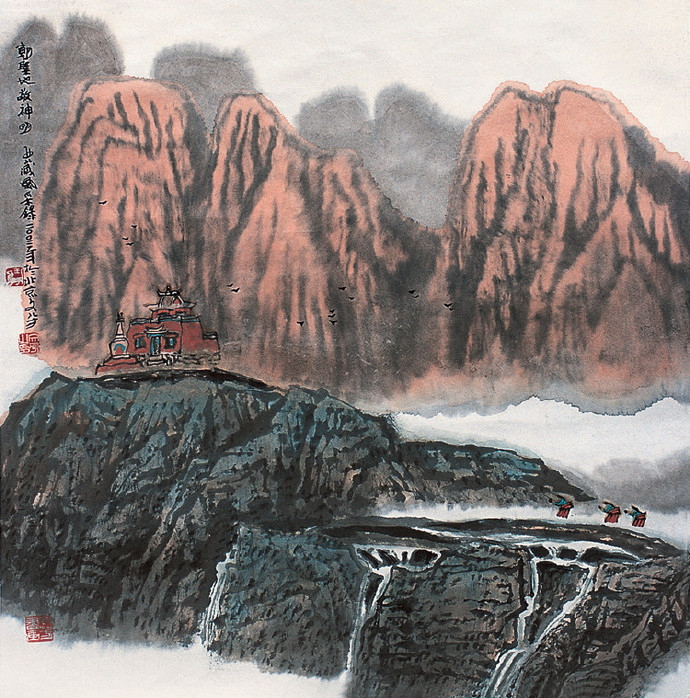 当代著名画家王文芳山水画作品赏析