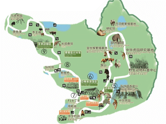 安吉中南百草园地图图片