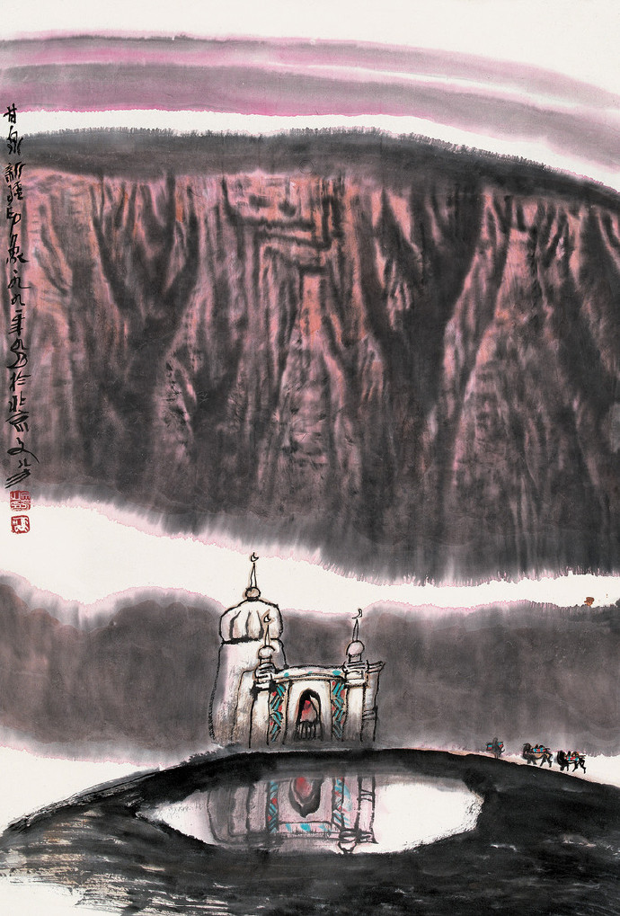 当代著名画家王文芳山水画作品赏析