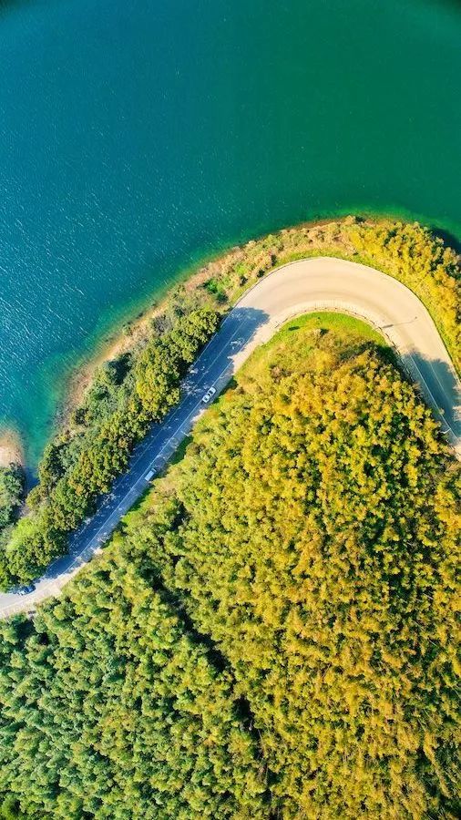 阳宗海环湖景观道路图片