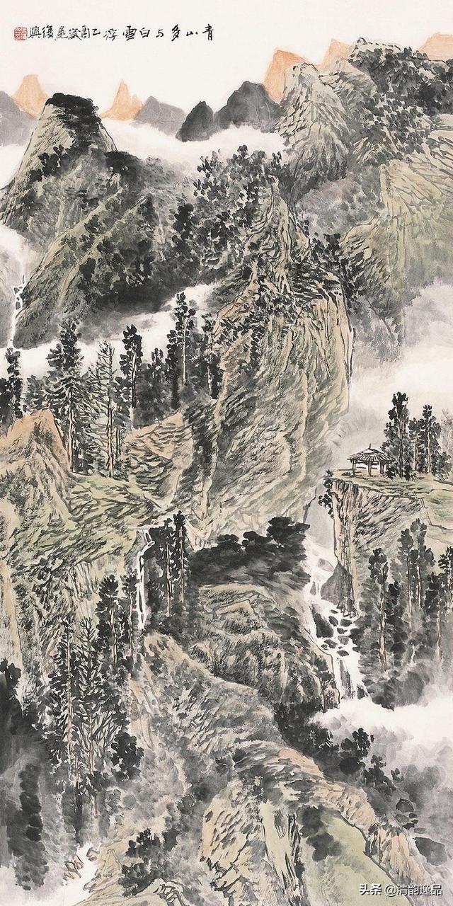 当代著名山水画家张复兴山水国画作品欣赏