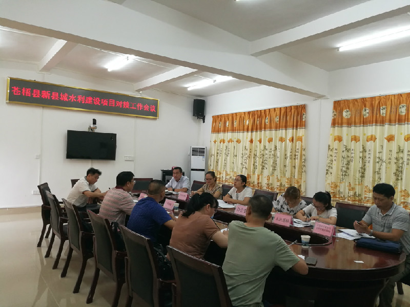 梧州市水利局到苍梧县开展新县城水利建设项目现场对接指导工作