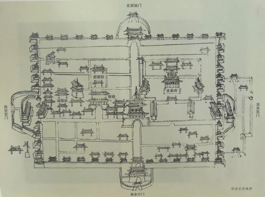 西安城门结构示意图图片