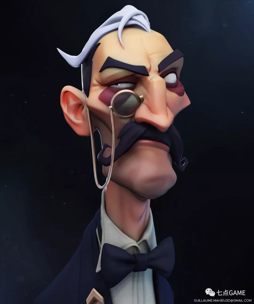 mizak的作品用到的工具有zbrushmaya3dcoatsubstance painter 和