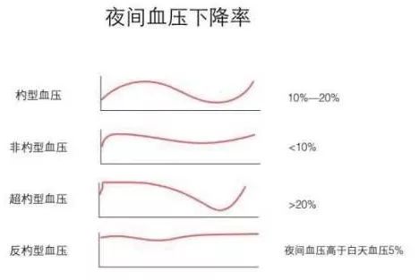 61 勺型血压 夜间血压下降率10%～20%;也有一部分人