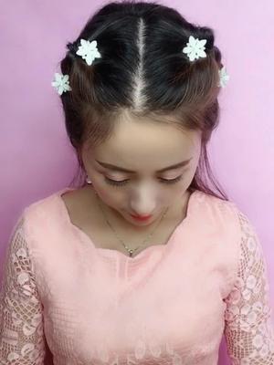 拍证件照可以这样扎编发抖音小助手