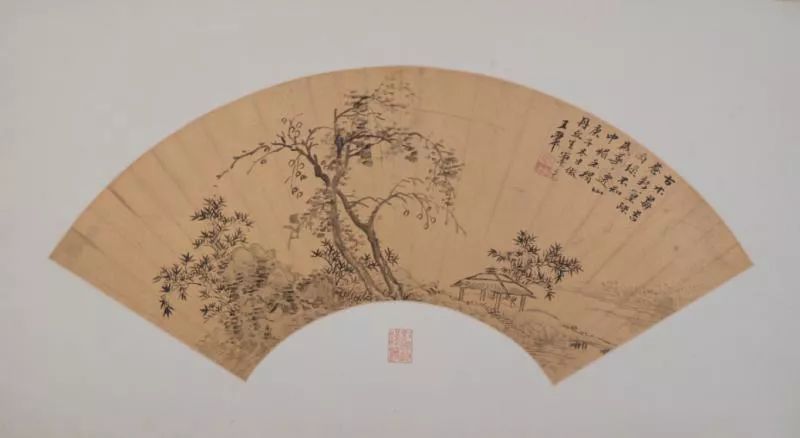 5cm 清常熟博物館 藏王時敏 仿倪高士筆意 山水立軸 紙本24cm×19.