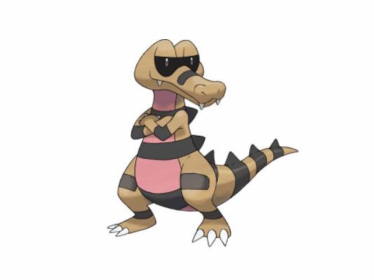 《精灵宝可梦》图鉴552:在黑暗中视力也很好的精灵——混混鳄