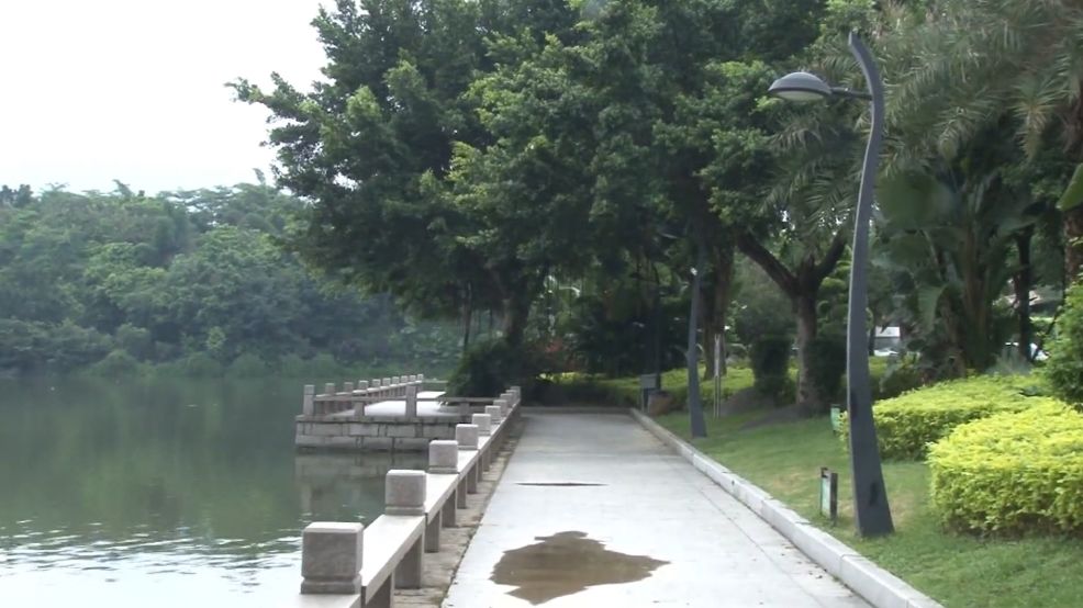 市区美景—长山湖公园_长乐