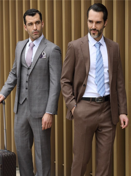 男士西装定做穿出新花式,这样搭配更有型