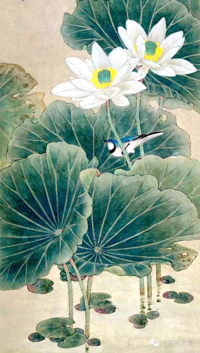 喻继高画荷,清风拂面!