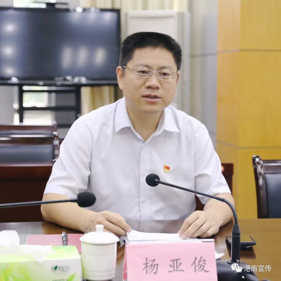 潘汉胜到港南区督导非洲猪瘟防控工作