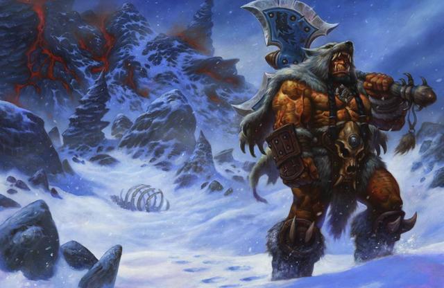 还有一部分兽人朝着戈隆德西部进发,最后他们来到了霜火岭,看这个名字