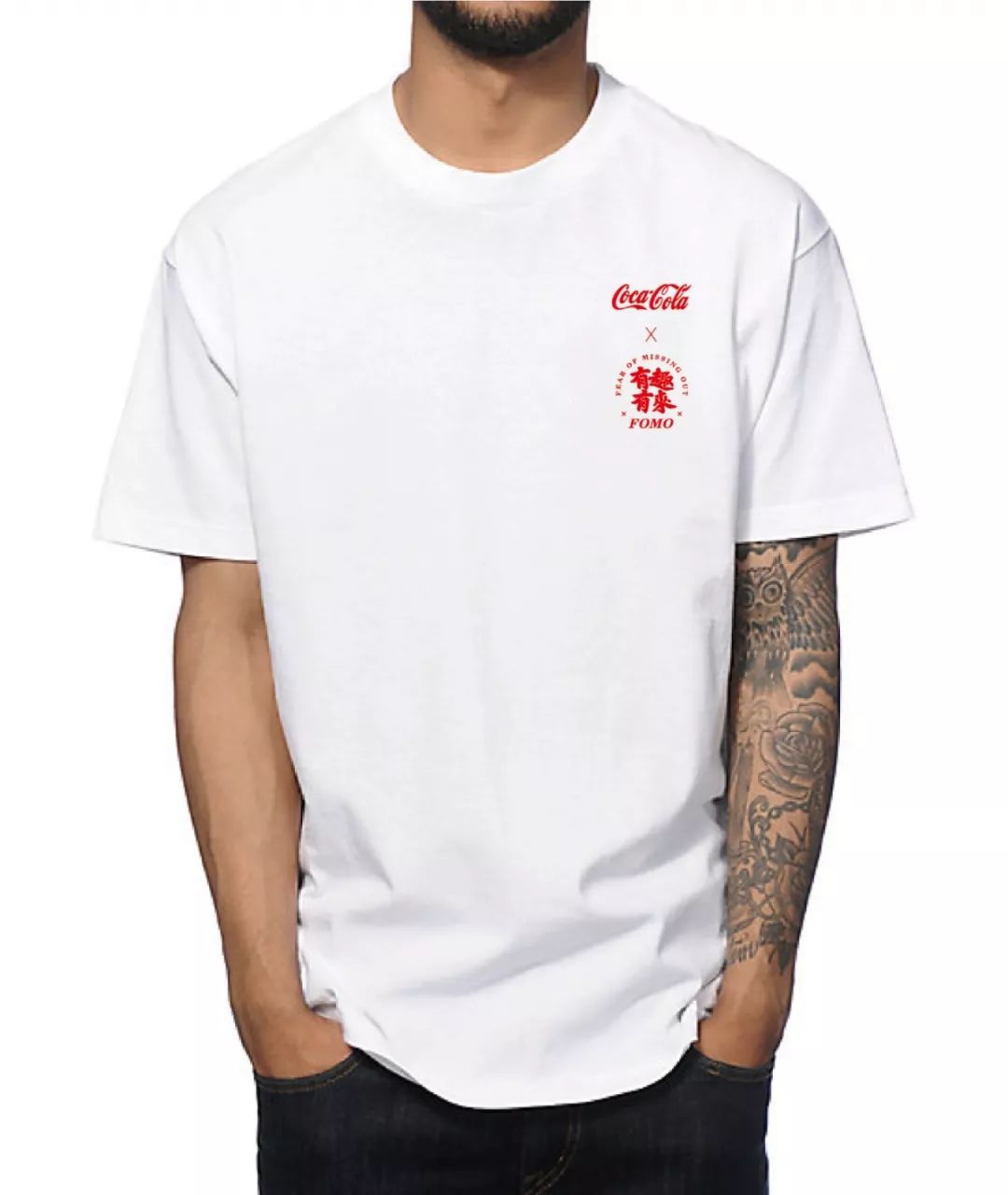 t恤示意图玩起潮酷的t恤,独一无二的纹身,再来上一瓶可口可乐"反转