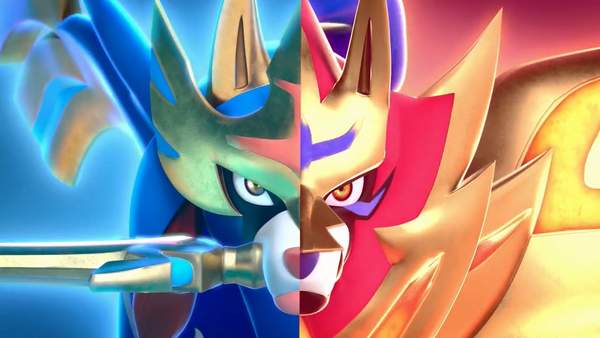 宝可梦剑盾全新宣传影像封面神兽霸气亮相