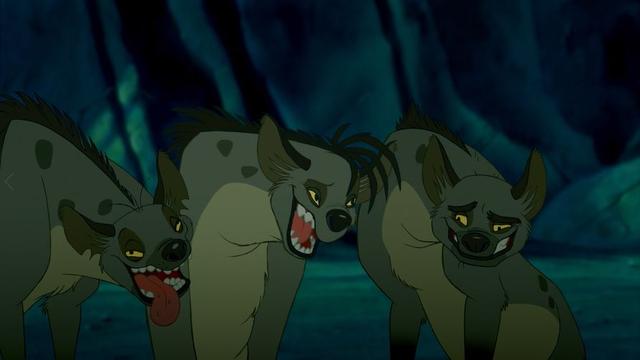 一群斑鬣狗,尤其是其中的班,桑琪和艾德一直跟着刀疤混饭吃.