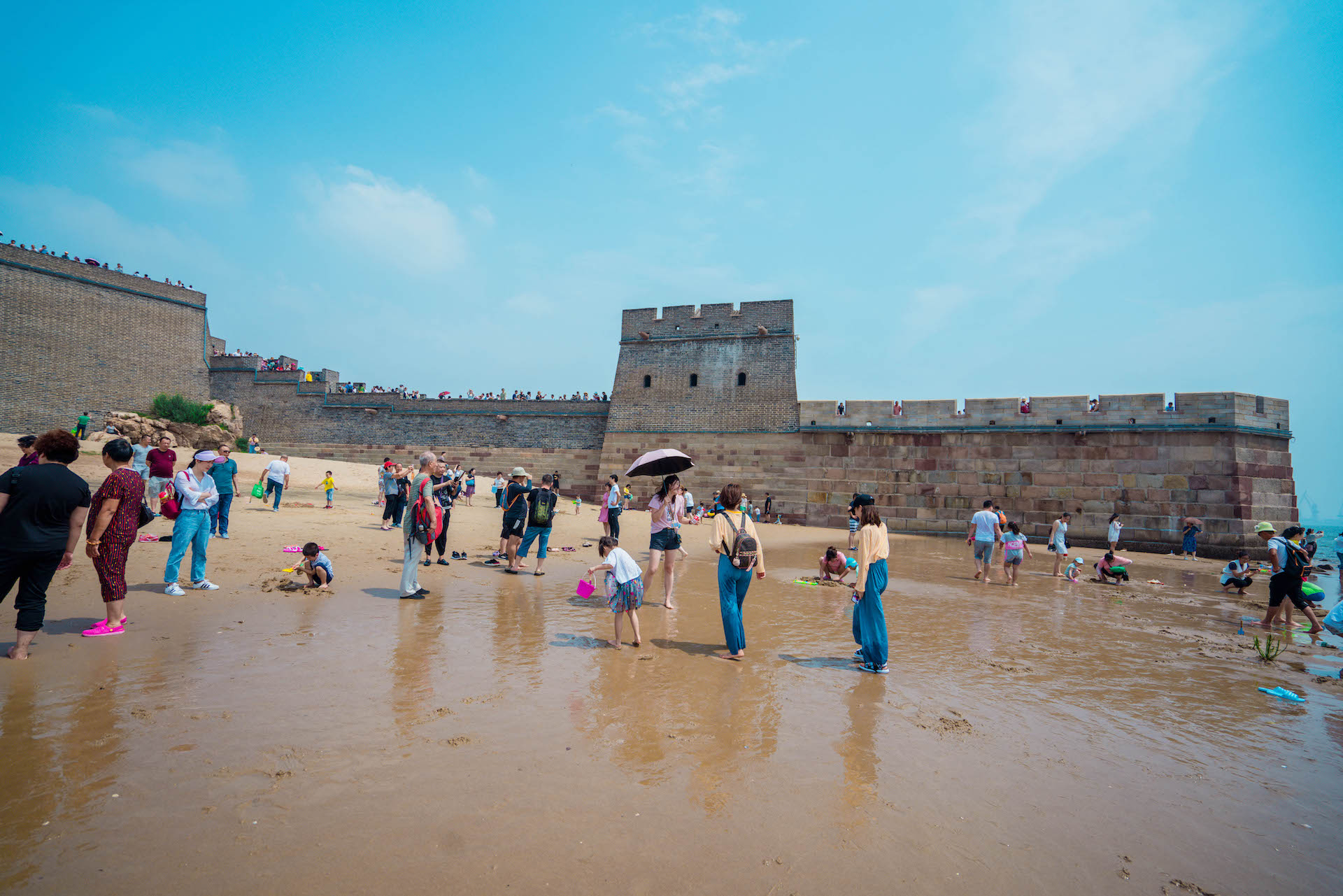 莱州海上长城风景区图片