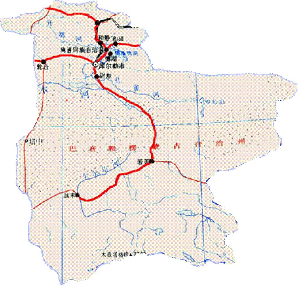 新疆巴州地图全图图片