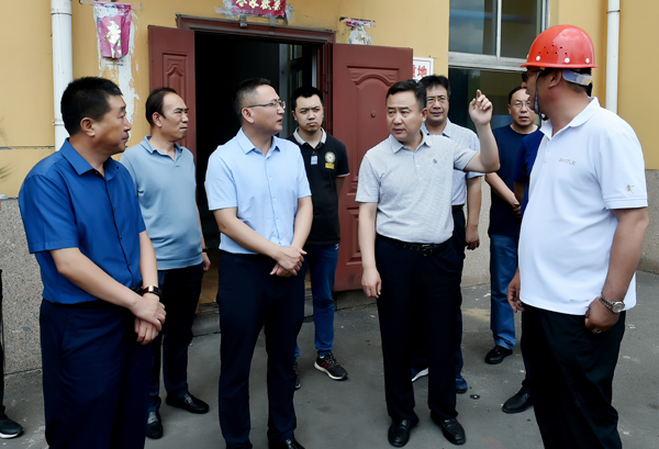 山西省"百日清零"专项行动组下沉盂县城西热源厂督察