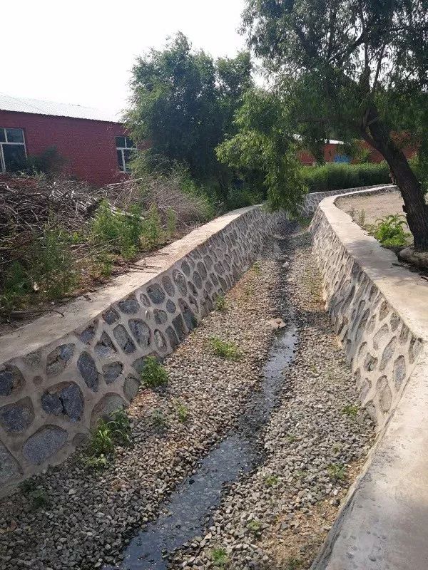 原来的臭水沟修上护坡后焕然一新2018年,黑臭水体治理工作到了攻坚期