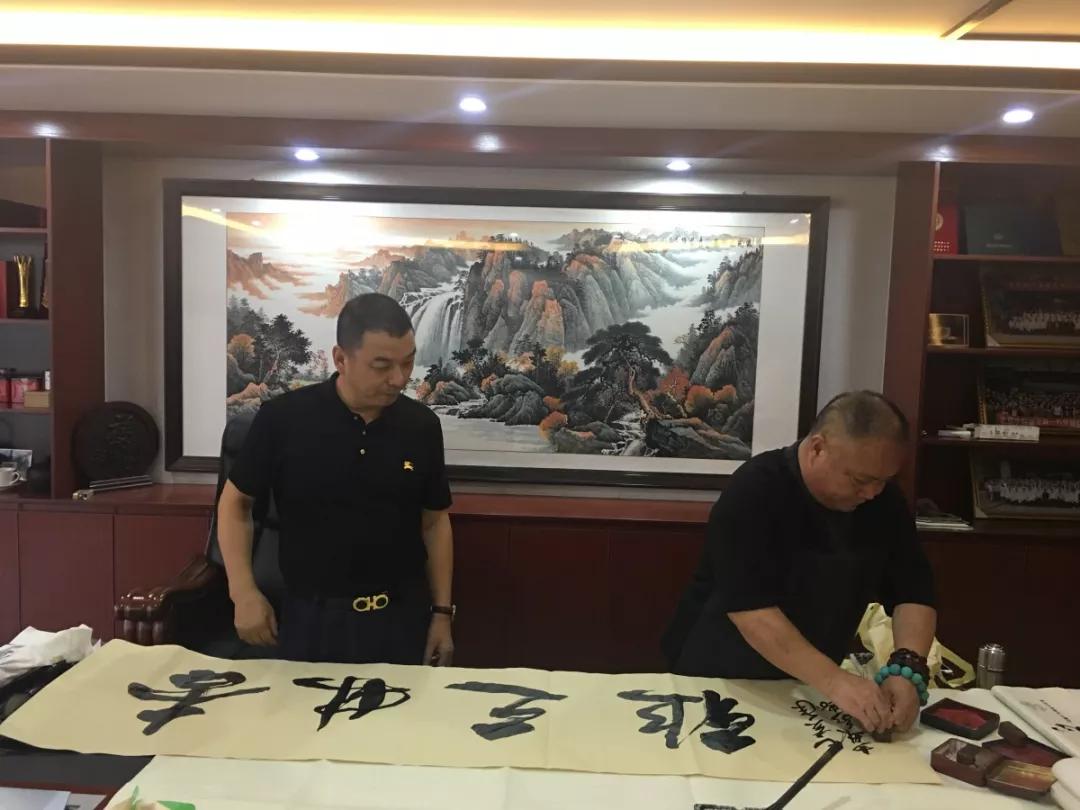 热烈欢迎释永胜大师一行莅临中科盛元参观交流