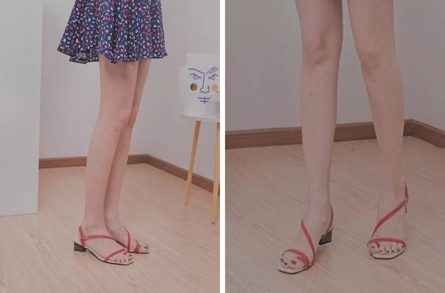 宽脚穿超级死亡,放图回顾下~ 斜着拍照人也会瘦,凉鞋也是这个道理呀