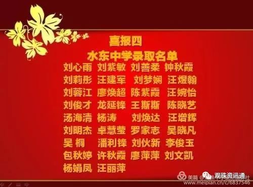 觀珠(觀東)中學2019年中考成績公佈,快來看!_分數線