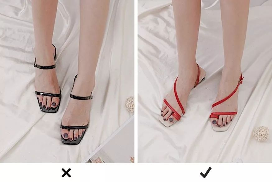 宽脚穿超级死亡,放图回顾下~ 斜着拍照人也会瘦,凉鞋也是这个道理呀