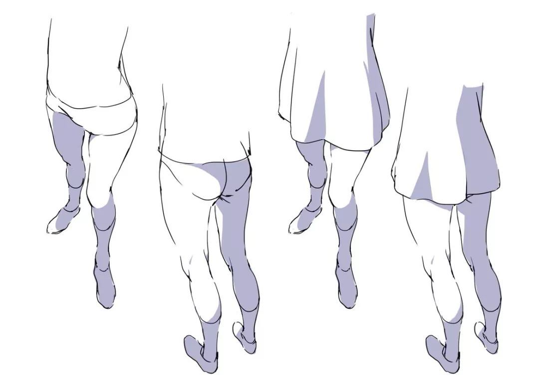 什么叫漫画腿这就是腿型画法参考