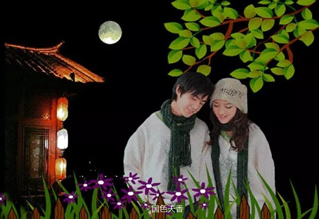 难留草原月色他们倾诉衷肠喋喋不休花前月下月儿镶在天中同样——是