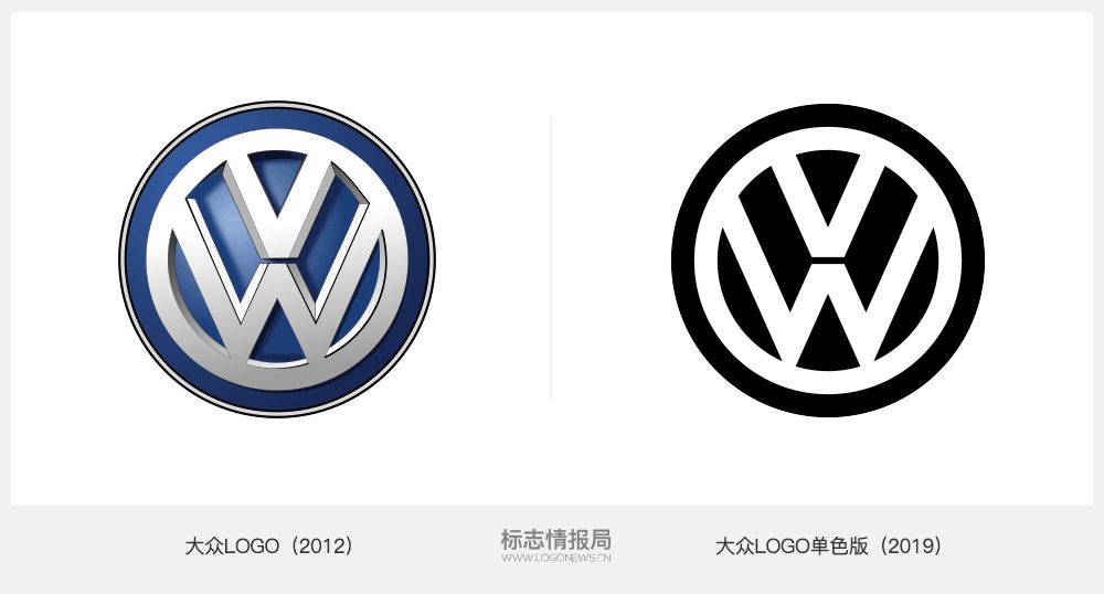 【品牌设计 】大众汽车全新 logo 亮相,这造型都快瘦成排骨了!