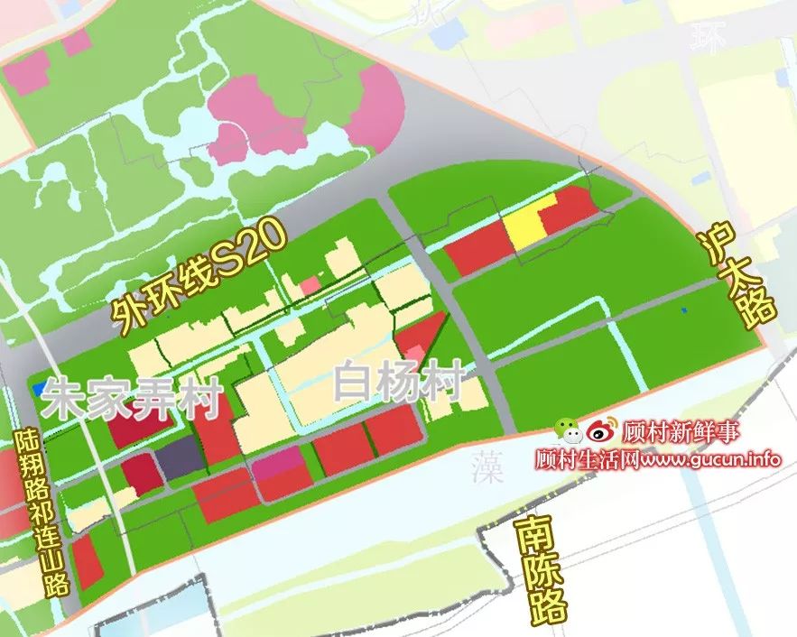 顾村郊野单元村庄规划20172035年公示主要涉及白杨朱家弄沈杨陈家行老