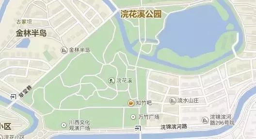 浣花溪公园环境清净,绿化好,空气新鲜,地形丰富,适合各种夜跑形式,在