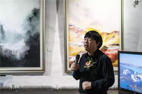 李自安意象山水作品展在北京798郝俪艺术中心开幕