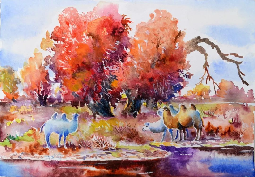 艺展中国著名画家李保存水彩画作品展