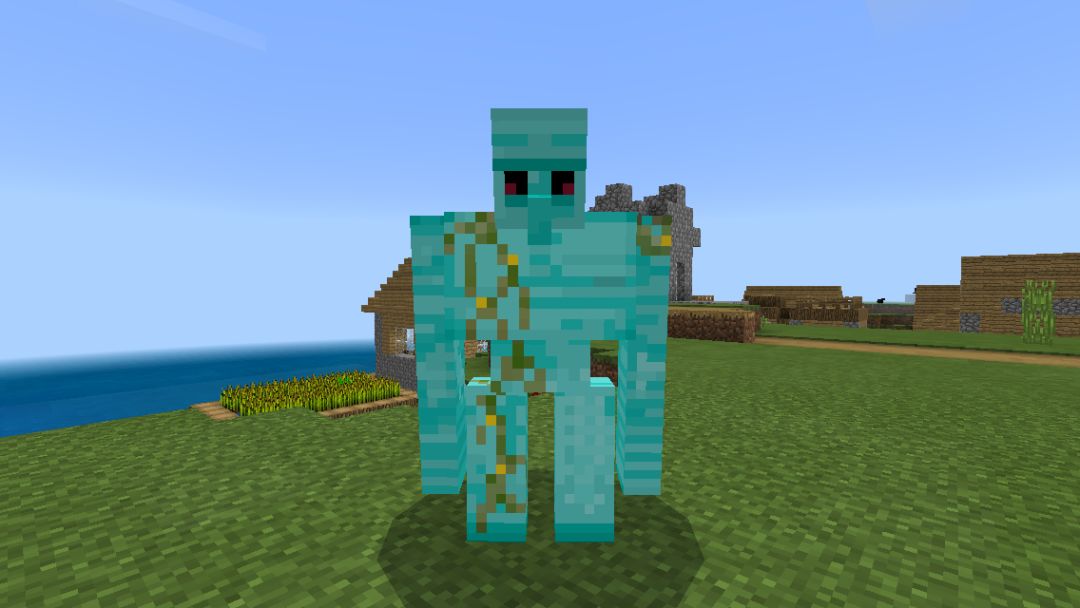 新村庄不能只靠铁傀儡守护!让我们的钻石傀儡登场吧!