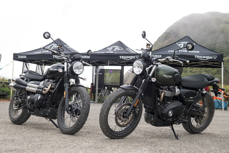 英国百年经典品牌triumph凯旋重机双缸水冷引擎复古风
