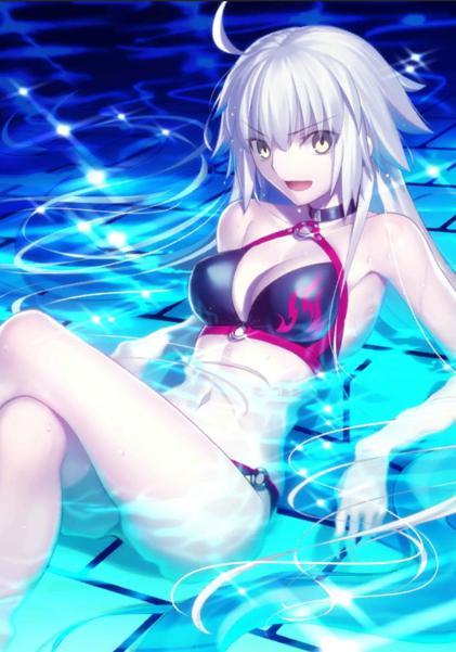 fgo:这个夏天,漂亮的泳装黑贞一定值得你练!