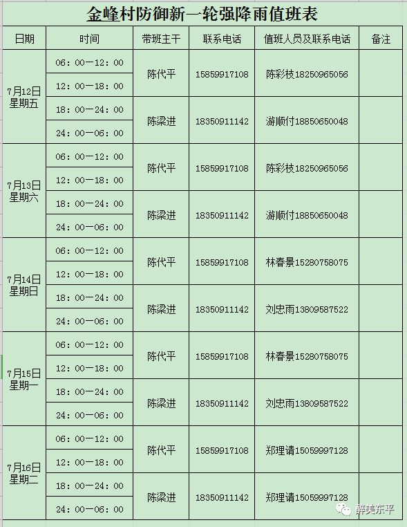 24小时轮流值班表图片