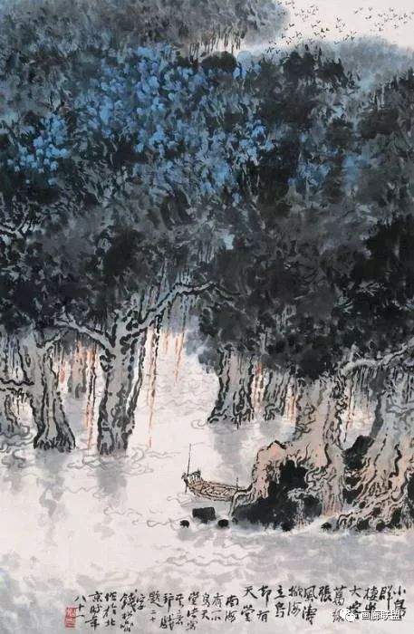 三,花鸟钱松岩不只有山水画作,他的花鸟画也精彩!